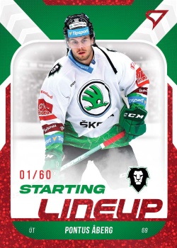 Pontus Aberg Mlada Boleslav Tipsport ELH 2022/23 SportZoo 2. serie Starting LINEUP 2nd PERIOD /60 #SL-22